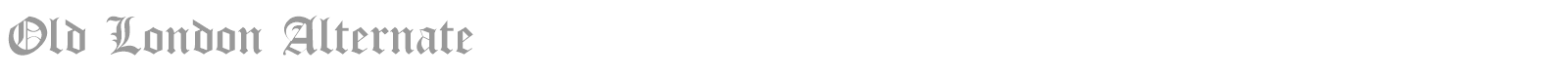 Old London font preview